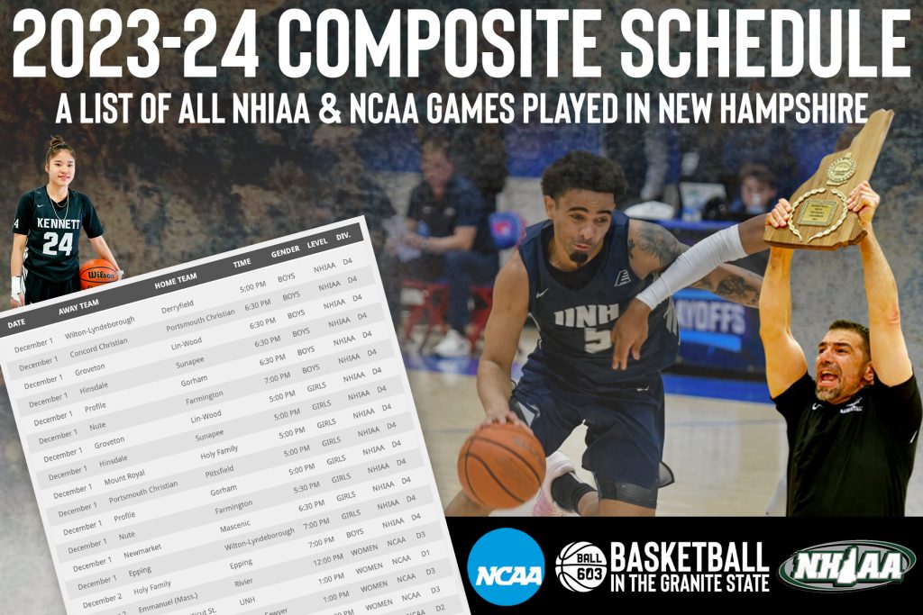 2023-24 Granite State NHIAA & NCAA composite schedule